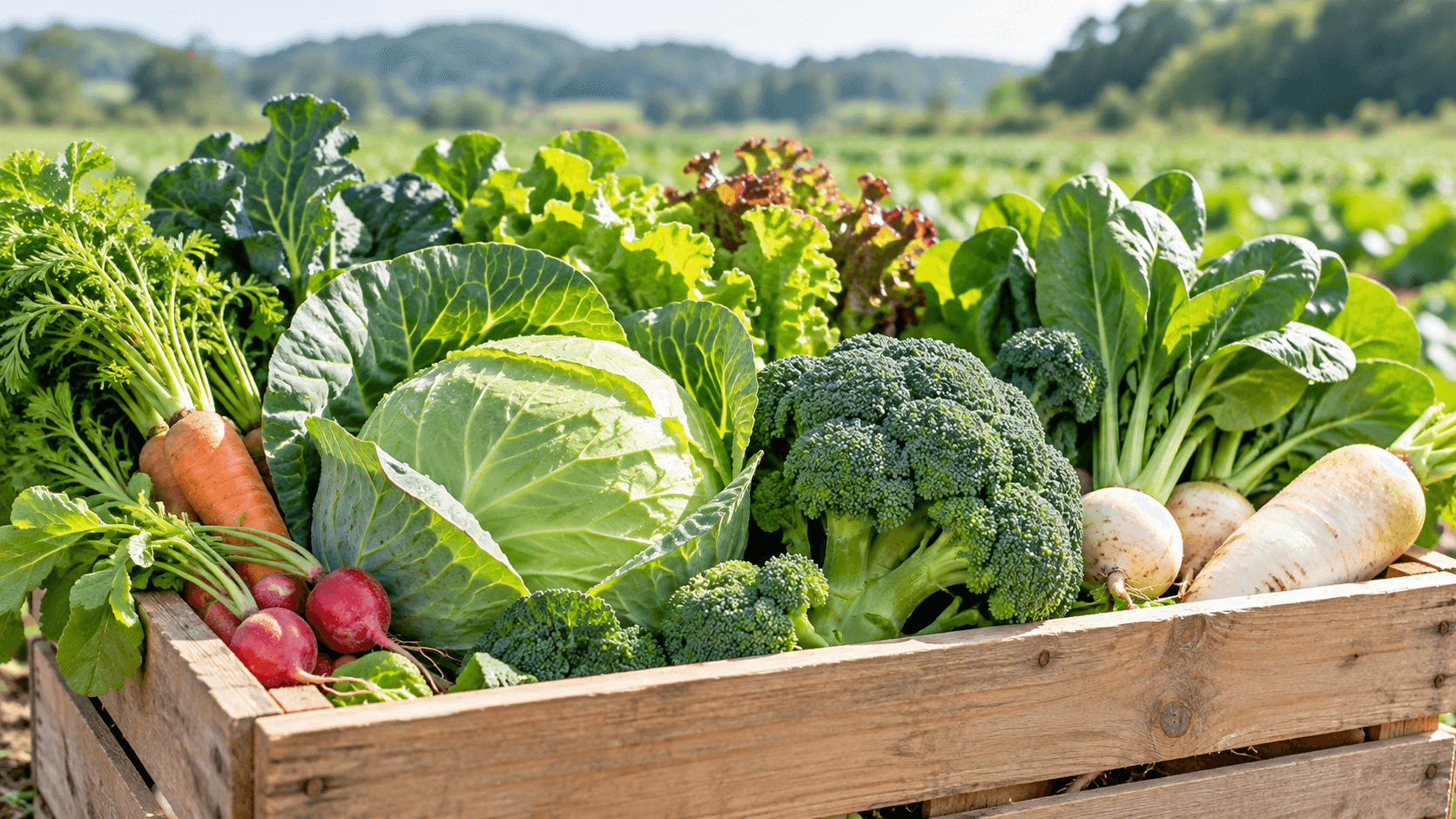 収穫済み野菜のイメージ